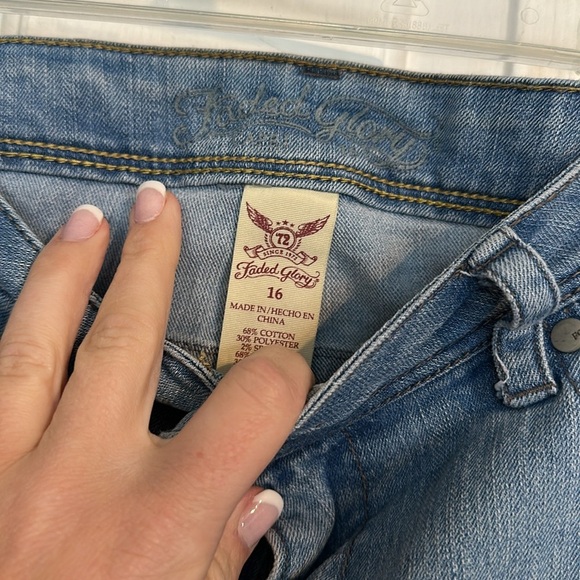 Faded Glory Size 16 Denim Capri - Picture 4 of 4
